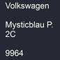 Preview: Volkswagen, Mysticblau P. 2C, 9964.